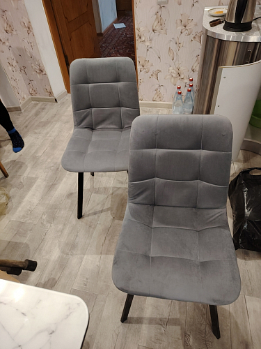 Комплект стульев Чилли 4 шт темно-серый / черный фото покупателя 518