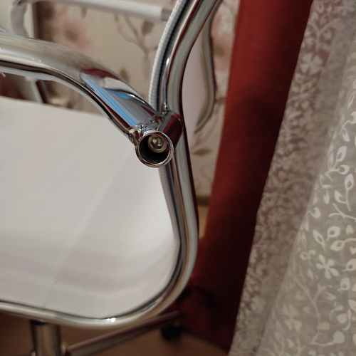 Компьютерное кресло Reus белая сетка / хром фото покупателя 89