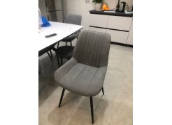 Стул на металлокаркасе Вейв светло-серый (hl 63) / 10К черный каркас фото покупателя 304