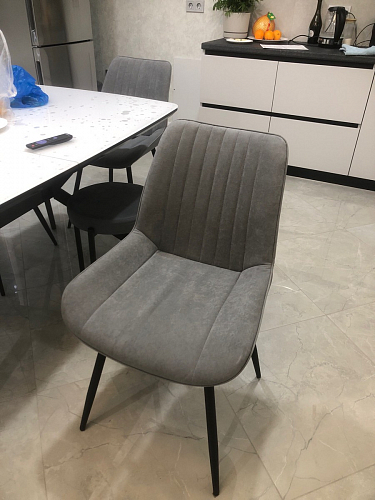 Стул на металлокаркасе Седа К латте / черный фото покупателя 304