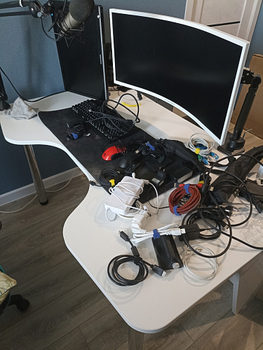 Компьютерный стол КСТ-116 белый фото покупателя 5