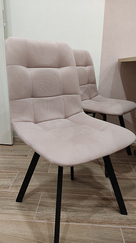 Стул на металлокаркасе Чилли темно-серый / черный каркас фото покупателя 27