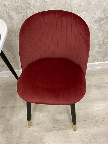 Стул на металлокаркасе Gabi wine red / black фото покупателя 504
