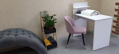 Стул на металлокаркасе Gabi 1 light blue / black / gold фото покупателя 40