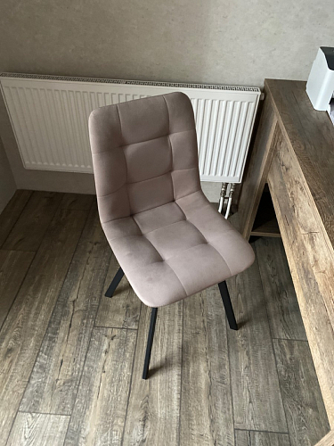 Стул на металлокаркасе Чилли К кирпичный / черный фото покупателя 584