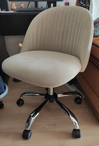 Компьютерное кресло Melody/Мелоди молочное фото покупателя 81