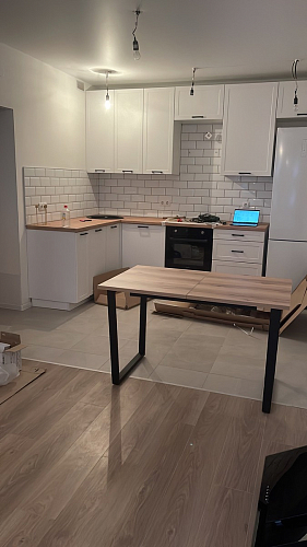 Стол раскладной Лота Лофт 120 25 мм юта / черный матовый фото покупателя 249