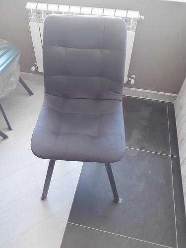 Стул на металлокаркасе Чилли черный / зеленый фото покупателя 1164