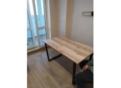 Стол Лота Лофт 140 25 мм черный матовый / бетон фото покупателя 478