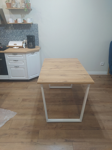 Деревянный стол Лота Лофт 120x75 дуб крафт табачный / черный матовый фото покупателя 183