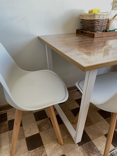 Деревянный стол Лота Лофт 140х80 дуб крафт табачный / черный матовый фото покупателя 130