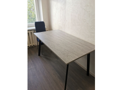 Стол Тринити Лофт 120 32 мм бетон / черный матовый фото покупателя 609