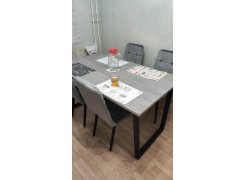 Стол Лота Лофт 120 25 мм сабия / черный матовый фото покупателя 391