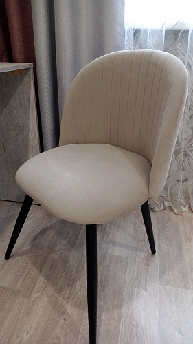 Стул на металлокаркасе Gabi 1 light purple / black фото покупателя 792