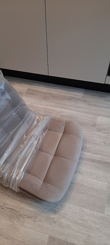 Стул на металлокаркасе Челси бежевый / белый каркас фото покупателя 50