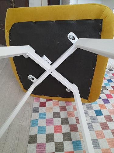 Стул на металлокаркасе Чилли черный / зеленый фото покупателя 1092