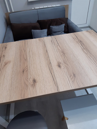 Стол Лота Лофт 140 25 мм черный матовый / бетон фото покупателя 865