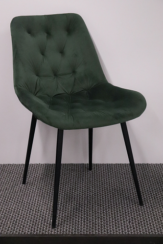 Стул на металлокаркасе Гояр confetti green / белый глянец из шоурума 4