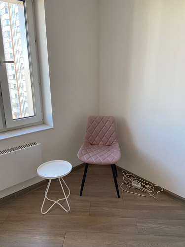 Стул на металлокаркасе Баодин К крутящийся фиолетовый teddy 944 / черный фото покупателя 21