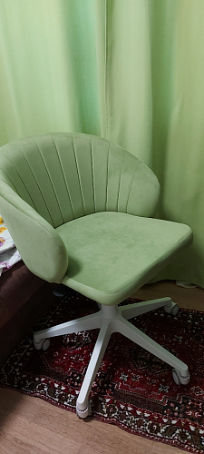 Компьютерное кресло Пард экокожа белый фото покупателя 148