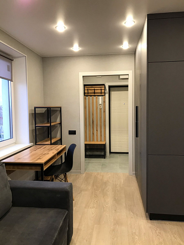 Письменный стол Леон Лофт черный матовый / дуб вотан фото покупателя 46