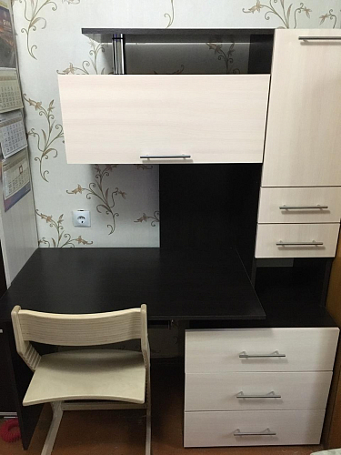 Стол компьютерный Джаз-17 белый правый фото покупателя 69