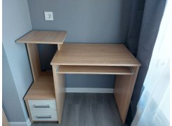 Компьютерный стол Джаз-24 левый белый фото покупателя 45