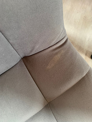 Стул на металлокаркасе Чилли К светло-серый велюр / черный каркас фото покупателя 542