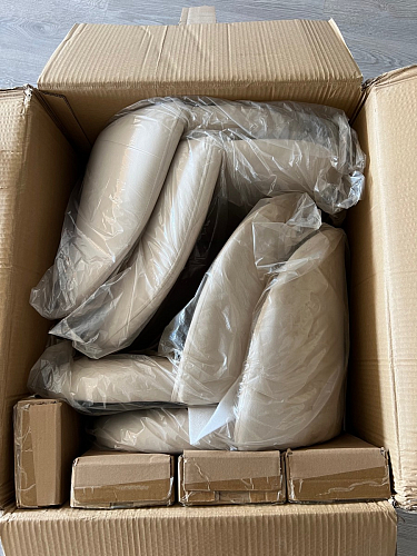 Стул на металлокаркасе Gabi latte / gold / black фото покупателя 340