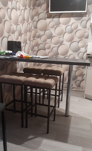 Барный стул Лофт линкольн белый / белый матовый фото покупателя 252