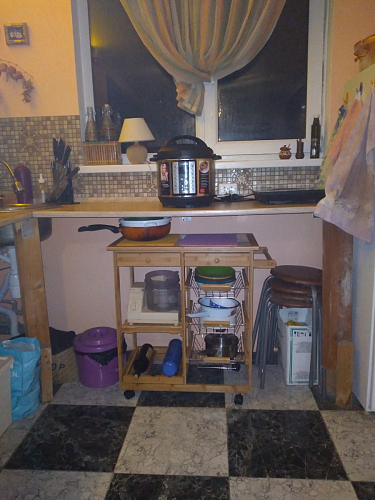 Стол передвижной mod. JW3-2063 натуральный фото покупателя 2