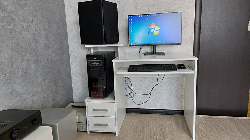 Компьютерный стол Джаз-24 левый дуб сонома фото покупателя 109