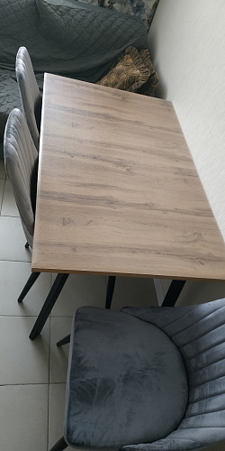 Стол Тринити Лофт 120 32 мм дуб галифакс табако / черный матовый фото покупателя 672