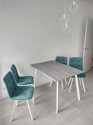 Стол Тринити Лофт 120 32 мм дуб галифакс табако / черный матовый фото покупателя 474