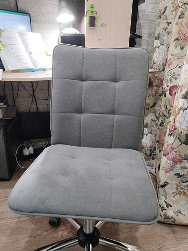 Компьютерное кресло One/Ван флок серый 29 фото покупателя 98