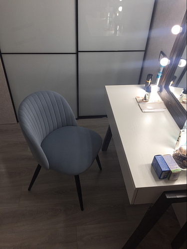 Стул на металлокаркасе Gabi 1 темно-серый / черный фото покупателя 326