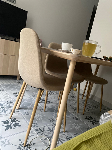 Стул на металлокаркасе Lilu 05 gray / white фото покупателя 4