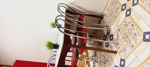 Деревянный стол Caterina/Катерина 100-130x70x75 айвори вайт / бук фото покупателя 4