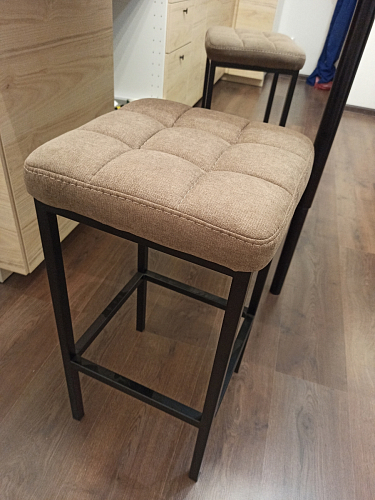 Барный стул Лофт ткань канди грей / черный матовый фото покупателя 325