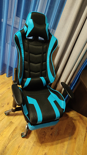 Компьютерное кресло Kano 1 light blue / black фото покупателя 147