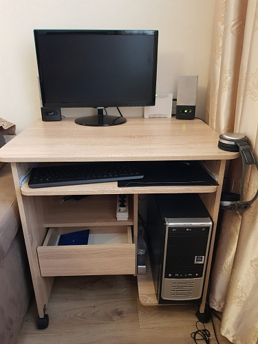 Стол компьютерный КСТ-10.1 бетон фото покупателя 15