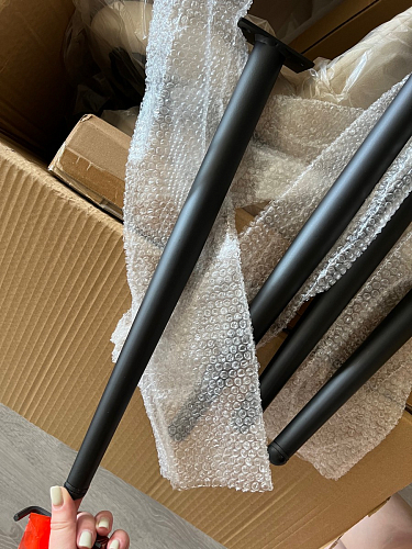 Стул на металлокаркасе Gabi 1 light purple / black фото покупателя 342