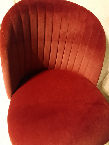 Стул на металлокаркасе Gabi 1 light purple / black / gold фото покупателя 257