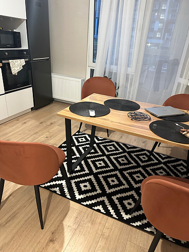 Деревянный стол Лота Лофт 120x75 дуб крафт табачный / черный матовый фото покупателя 507