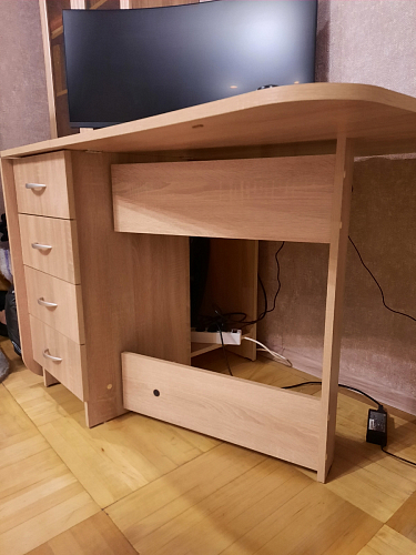 Стол-книжка Глория 606 М с ящиками дуб сонома фото покупателя 24