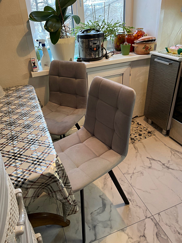 Комплект стульев Чилли 2 шт бежевый / черный фото покупателя 1314