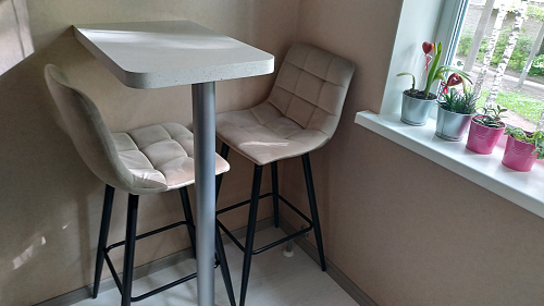 Барный стул Lecco light grey фото покупателя 5