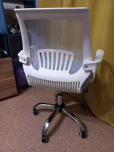 Компьютерное кресло Ergoplus белое / розовое фото покупателя 13