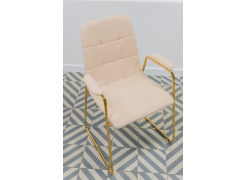 Стул на металлокаркасе Lana beige / gold из шоурума 2