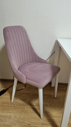 Стул на металлокаркасе Kora dark gray / black фото покупателя 12